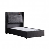 Setay Zagreb Tek Kişilik Baza Başlık Comfort Yatak Seti, Antrasit thumbnail 4