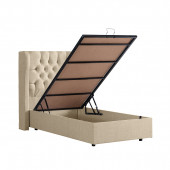 Setay Riga Tek Kişilik Baza Başlık Comfort Yatak Seti, Krem thumbnail 2