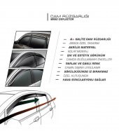 Ford Courier Cam Rüzgarlığı 4lü Takım thumbnail 3