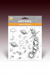 Gezegenler Geçici Dövme,Geçici Tattoo ,Vücut Dövme,Kol Bilek Dövme,Boyun Dövme,Sırt Dövme - 3