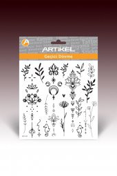 Botanik -2 Geçici Dövme,Geçici Tattoo ,Vücut Dövme,Kol Bilek Dövme,Boyun Dövme,Sırt Dövme thumbnail 3