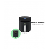 Wiami Airfryer 3.5 L Akıllı Yağsız Hava Fritözü Siyah - 4