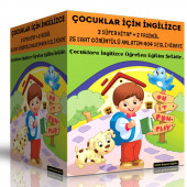 Çocuklar İçin İngilizce Eğitim Seti  3 Kitap + 25 Saat Anlatım - 1