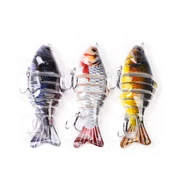 Valkyrie 3 Adet 7 Eklemli 3D Oynak Rapala Sahte Balık Yem Seti Tatlı ve Tuzlu Su Uyumlu Wobblers Swimbait - 2