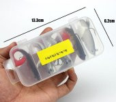 Valkyrie 5 Adet Yumuşak Silikon Sırtlı Çift İğneli Sahte Olta Yem Seti Wobbler T-tail Tatlı ve Tuzlu Su Uyumlu - 5