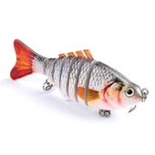 Valkyrie 3 Adet 7 Eklemli 3D Oynak Rapala Sahte Balık Yem Seti Tatlı ve Tuzlu Su Uyumlu Wobblers Swimbait - 8
