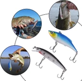 Valkyrie 24 Parça Sahte Olta Yem ve Aksesuar Seti Silikon Rapala Jig Kaşık - 9