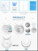 Valkyrie Smilekit 4 Jel Profesyonel Diş Parlatma Beyazlatma Seti LED UV Işık - 8