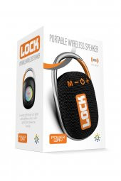 Powerway Lock Turuncu Taşınabilir Bluetooth Hoparlör Kilit Özellikli Yüksek Ses Gücü thumbnail 3