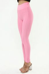 BRAZİL TAYT ARKASI BÜZGÜLÜ PEMBE - 1