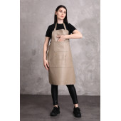 Dana derisi önlük gri renk bayan - 6