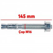 Klipsli Çelik Dübel M16x145 mm - 2
