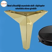 Kale Lüks Mobilya Kanepe Sehpa Tv Ünitesi Koltuk Ayağı 12 Cm Altın Gold Baza Ayakları - 2
