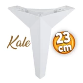 Kale Lüks Mobilya Kanepe Tv Ünitesi Koltuk Ayağı 23 Cm Beyaz Konsol Ayakları - 1