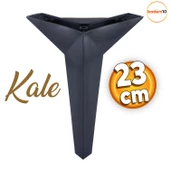 Kale Lüks Mobilya Kanepe Tv Ünitesi Koltuk Ayağı 23 Cm Siyah Konsol Ayakları - 1