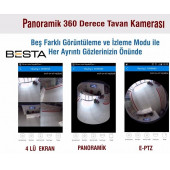 Panoramik Kablosuz Kamera Gece Görüşlü 1080P Güvenlik Kamerası - 3
