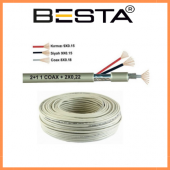 Besta 100 Metre 2+1 0,22 CCTV Kamera Kablosu KD-1381 - 1