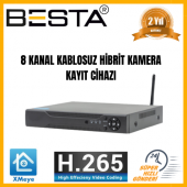 8 Kanal 5 MP Kablosuz Wifi Hibrit Dvr Kayıt Cihazı KD-7008W - 1