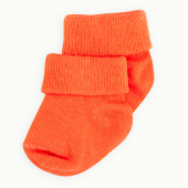 Novibaby 2li Bambu Bebek Çorap I Orange I 0-6 ay I Turuncu Yenidoğan Bebek Çorabı - 2