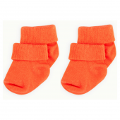 Novibaby 2li Bambu Bebek Çorap I Orange I 0-6 ay I Turuncu Yenidoğan Bebek Çorabı - 1