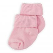 Novibaby 2li Bambu Bebek Çorap I Baby Pink I 0-6 ay I Pembe Yenidoğan Bebek Çorabı - 2