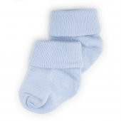 Novibaby 2li Bambu Bebek Çorap I Dusty Blue I 0-6 ay I Mavi Yenidoğan Bebek Çorabı - 2