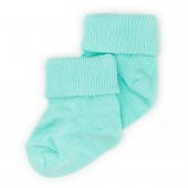 Novibaby 2li Bambu Bebek Çorap I Sea Green I 0-6 ay I Mint Yenidoğan Bebek Çorabı - 2