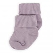 Novibaby 2li Bambu Bebek Çorap I Purple I 0-6 ay I Lila Yenidoğan Bebek Çorabı - 2