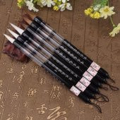 Valkyrie 6 Adet Su Hazneli Pistonlu Kaligrafi Boya Fırça Seti Suluboya Kalemi - 10