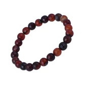 Fasetli 8 mm Akik Taşı Erkek Bileklik - 1