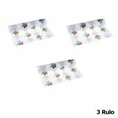 Roll-Up Tek Kullanımlık Kağıt Laminelli Masa Örtüsü - 100x150 Cm. - Zeytin Desenli -16 Yaprak 3 Rulo thumbnail 3