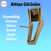 Penta Lüks Mobilya Kanepe Tv Ünitesi Koltuk Ayağı 18 Cm Altın Gold Konsol Ayakları - 6