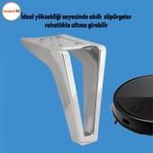 Penta Lüks Mobilya Kanepe Sehpa Tv Ünitesi Koltuk Ayağı 15 Cm Plastik Krom Renk Baza Ayakları - 3
