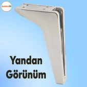 Penta Lüks Mobilya Kanepe Sehpa Tv Ünitesi Koltuk Ayağı 15 Cm Plastik Krom Renk Baza Ayakları - 5