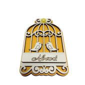 BUZDOLABI MAGNET,KAFESTEKİ KUŞLAR MODEL 5X8X0,6CM - 3