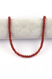 Açık Kahverengi Akik Doğal Taş Dizi 6 mm Küre Kesim thumbnail 2