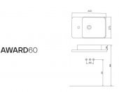 Karen Banyo Award Tezgah Üstü 38X60 Lavabo - 4
