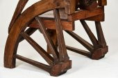 El İşlemeli Orjinal Tik ( Teak ) Ağacı Sandalye 1 Metre - 2