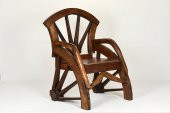 El İşlemeli Orjinal Tik ( Teak ) Ağacı Sandalye 1 Metre - 3
