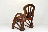 El İşlemeli Orjinal Tik ( Teak ) Ağacı Sandalye 1 Metre - 4