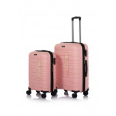 Hotowa Gold PP Valiz 8010 Pembe TSA Kilitli İkili Set - 1