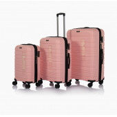 Hotowa Gold PP Valiz 8010 Pembe TSA Kilitli Üçlü Set - 1