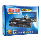 FULLY G-538H 3 GİRİŞ 1 ÇIKIŞ HDMI SWITCHER TOPLAYICI METAL KASA ADAPTÖRLÜ - 9