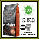 Pro choice Pro33 sterilised somonlu karidesli kısır kedi 2 kg açık mama - 1