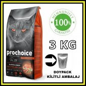 Pro choice Pro33 sterilised somonlu ve karidesli kısır kedi 3 kg açık mama - 1