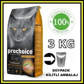 Pro choice Pro32 sterilised tavuklu kısır kedi 3 kg açık mama - 1
