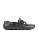 Ancrya Siyah Hakiki Deri Deri Erkek Loafer Ayakkabı thumbnail 1