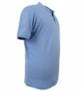 Büyük Beden Erkek Tişört Polo Yaka Düz Pike Mavi - 2