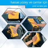 ALPARS Süper Emici Microfiber Araç Yıkama Ve Kurulama Bezi 40x70 Sarı - 2
