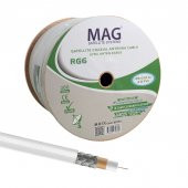 Mag Rg59 Fa Mini Dual Bitişik 48 Tel Çanak Anten Kablosu Lnb Uydu Cihazı Arası Anten Kablo 300 Metre - 2